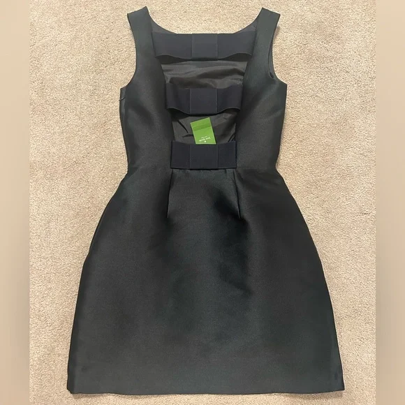 NWT black Kate Spade cocktail dress - Picture 2 of 6